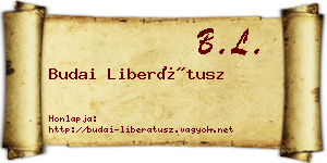 Budai Liberátusz névjegykártya